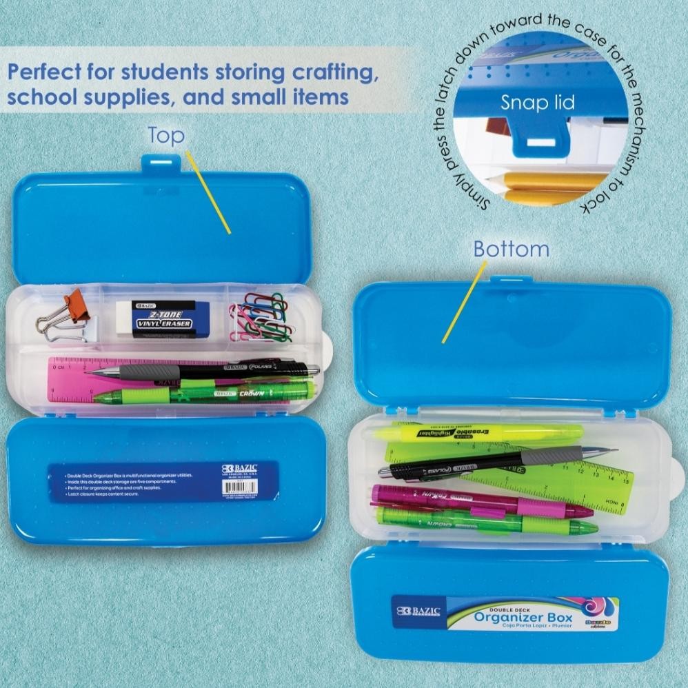 

Is75 Pensil Case Basiz Organizer Box Kotak Pensil - Kotak Serbaguna
