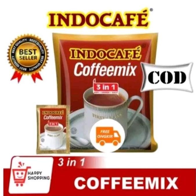 

[100pcs] indocafe coffeemix 1 ball isi 100pcs Kopi Robusta Instan Bubuk Bag