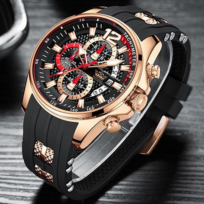 Sale Bosindo-Jam Tangan Pria B1239 Jam Tangan Tahan Air Pria Original Chronoo Aktif Bermerek Origina