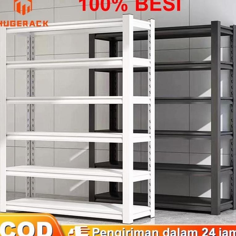 semua besiRak besi siku 5 susun Rak gudang Rak Besi Susun Serbaguna