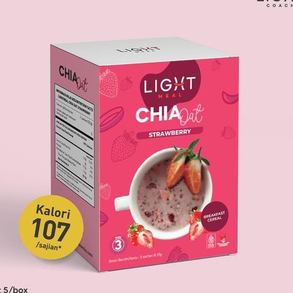 

Chia Oat Trawberry Ereal Buah Oatmeal Chia Eed Troberi