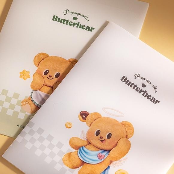 

Deli x Butterbear Map File / Report Cover 4 Slot Transparan Sampul Tahan Air HY605