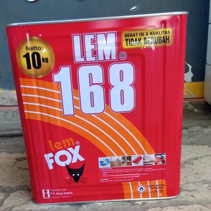 baru lem fox 168 blek / lem kuning 10kg
