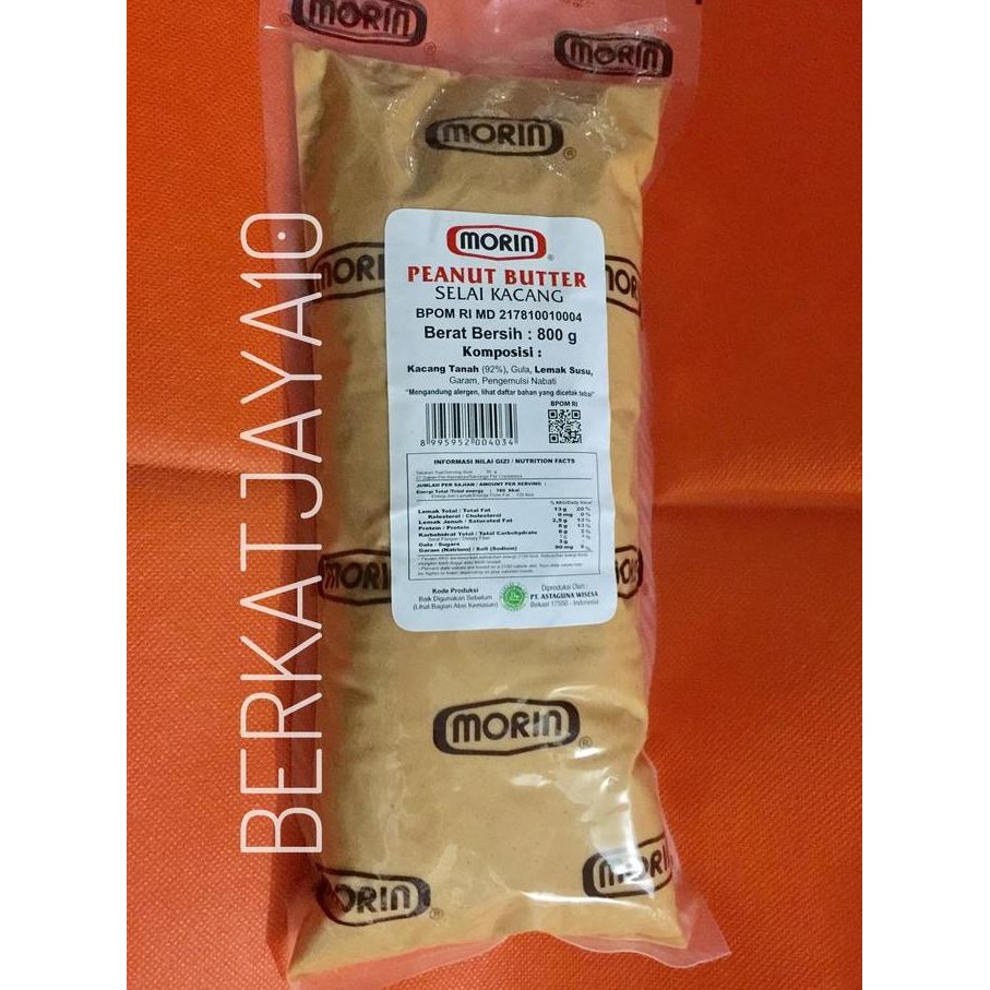 

Produk Baru!! Morin Peanut Butter Creamy kemasan asli 800gr Selai Kacang