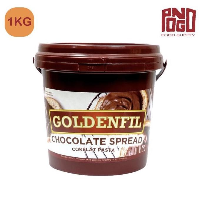 

Produk Baru!! GOLDENFIL CHOCO SPREAD 1KG SELAI COKLAT HALUS