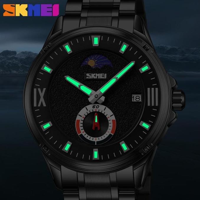 Grosir Jam Tangan Pria Skmei 9326 Analog Stainless Steel  Water Resist 3 Atm