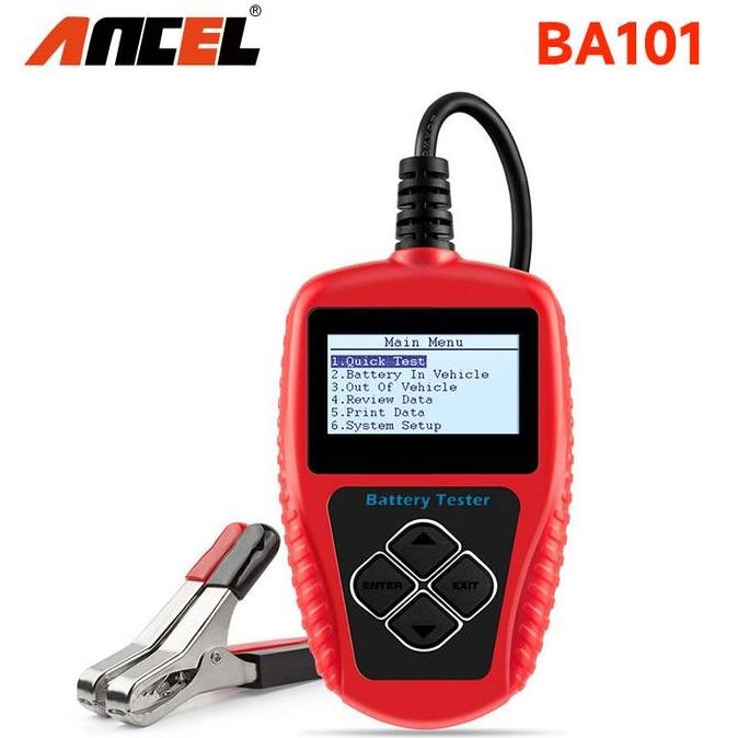 ancel ba101 12v alat cek aki mobil motor test battery accu volt tester ori -