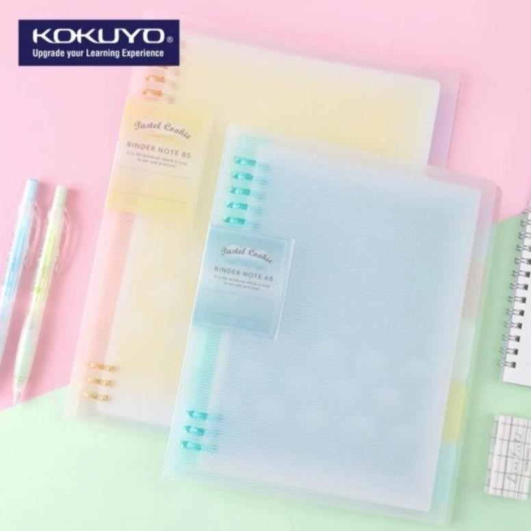 

KOKUYO WSG-RUYP62 Pastel Cookies, 8 Ring Binder Notebook A5 (Max 100)