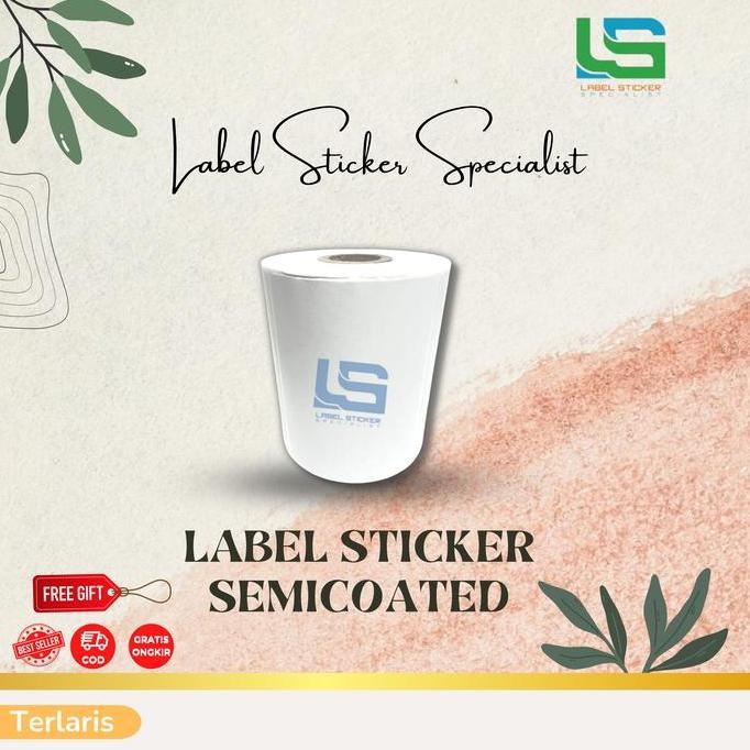 

new label bare semicoated 100x70 mm stiker label 100x70 mm 1000 pcs
