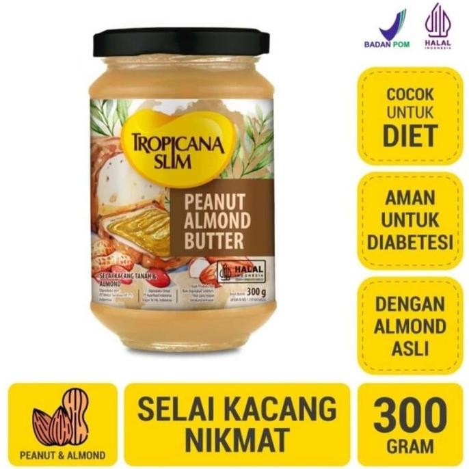 

Produk Baru!! Tropicana slim selai peanut almond butter 300 gr selai kacang almond
