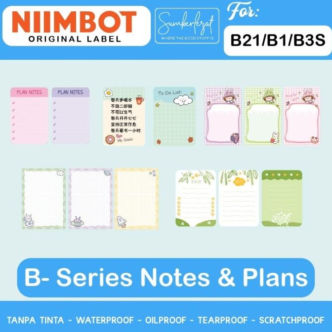 

new animal cartoon - kertas label stiker niimbot b1 b21 b3s printer therma