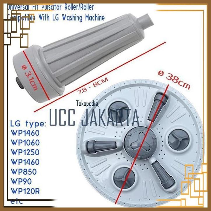 [UCC] RODA SAMPING PULSATOR MESIN CUCI LG