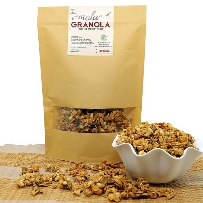 MOLA GRANOLA 400 GRAM SNACKS BIJI-BIJIAN - CAMILAN MAKANAN RINGAN - FOOD TERMURAH