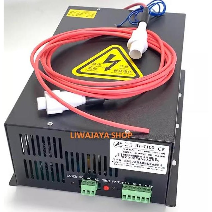 New Power Supply Laser Cutting Co2 / Psu Laser Cutting Co2 100W Hy Ta100