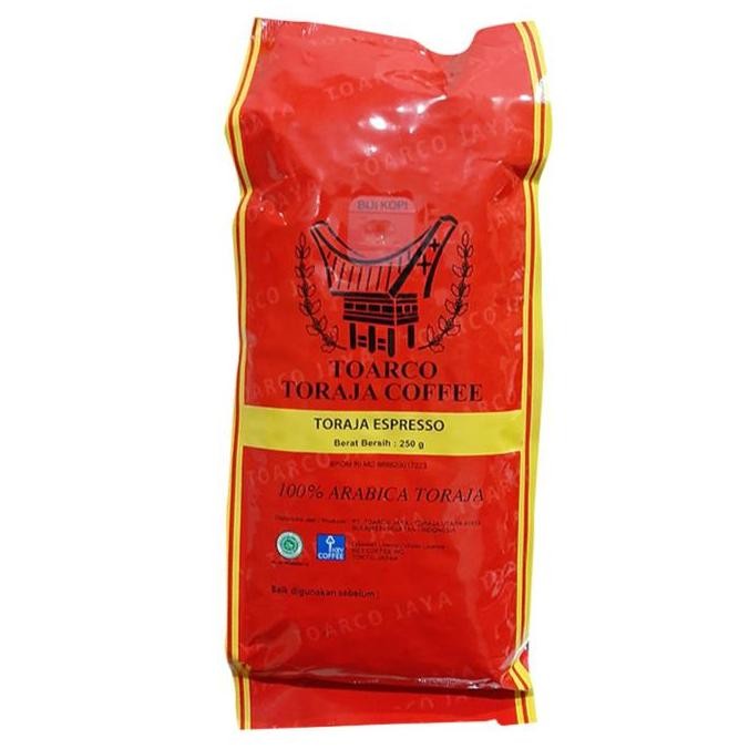 

TOARCO TORAJA ESPRESSO BEANS / KOPI BIJI TORAJA ESPRESSO 250 GR TERMURAH