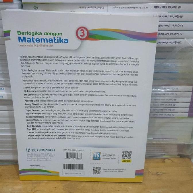 ready stock Buku Matematika SMP Kelas IX/9 Kurikulum Merdeka Penerbit Platinum