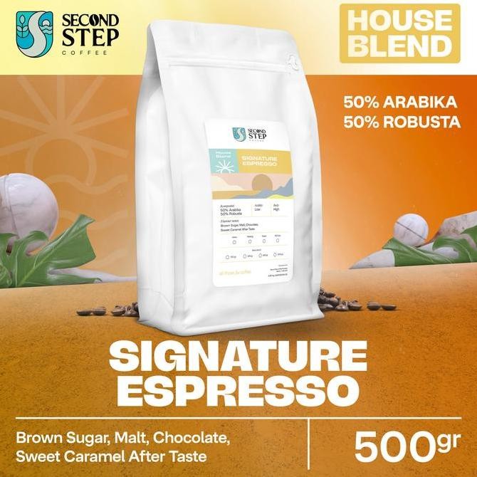 

KOPI ESPRESSO BLEND SIGNATURE COFFEE ROAST BEANS 500G COFFE BIJI BUBUK TERMURAH
