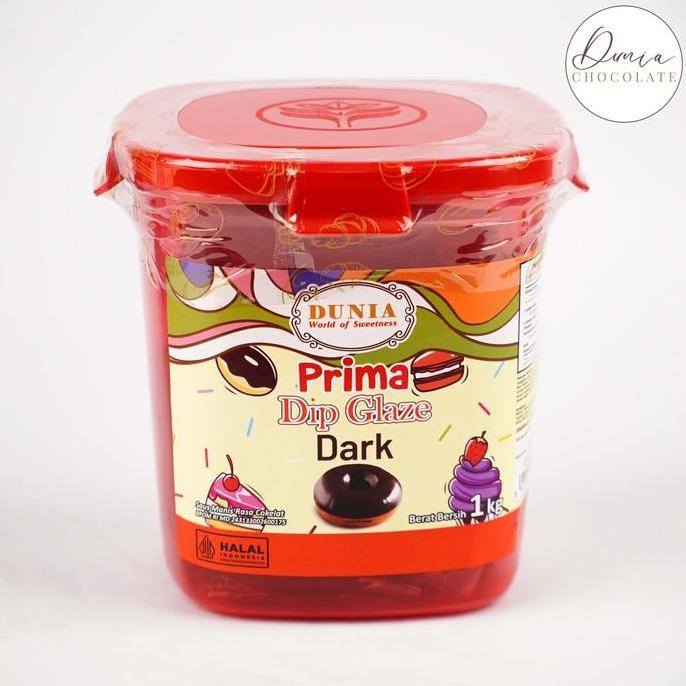 

Produk Baru!! Dunia Dip Glaze Dark 1kg | Celupan dan Selai Cokelat | Topping Donat Cokelat & Manis. Coklat
