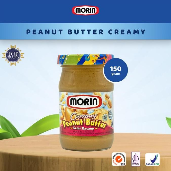 

Produk Baru!! Morin Peanut Butter Creamy Chunky All Size 150 gr 250 gr 300 gr - Selai Kacang