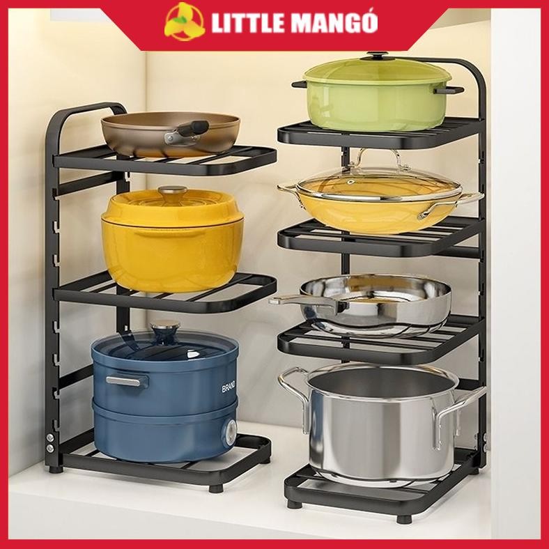 TERMURAH Rak Panci Susun Stainless Rak Piring Wastafel Bawah Wastafel Rak Pot Rack Adjustable Rak Da