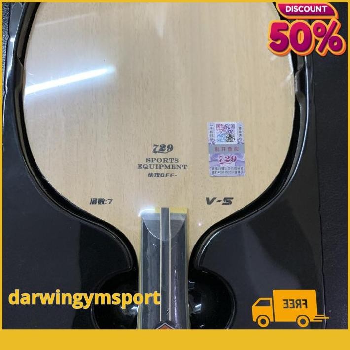 KAYU BAT FRIENDSHIP 729 V-5 KAYU BLADE BAT BET PINGPONG FRIENDSHIP ORI PRODUK PILIHAN