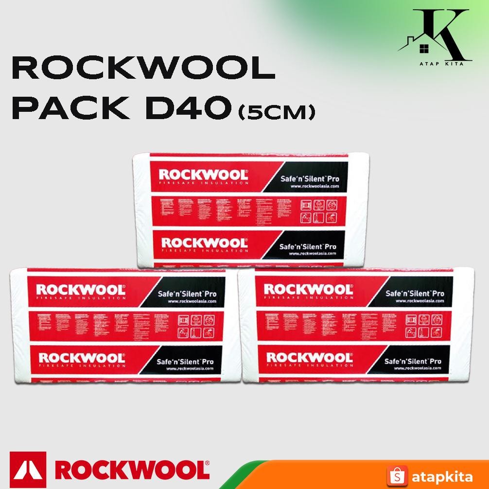 Rockwool / Peredam Suara D40 Kg 5cm / Busa Peredam Suara