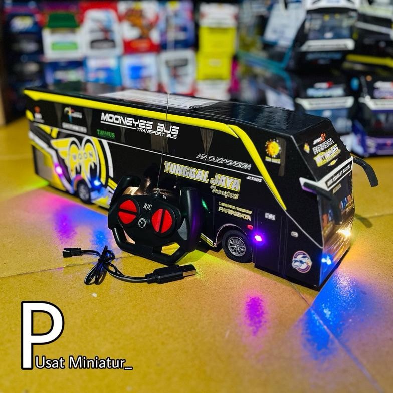 Terlaris Miniatur Bus Remote, Miniatur Bus Telolet Basuri Murah