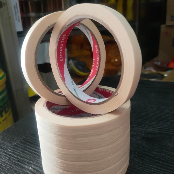 

Lakban Kertas Daimaru ( 1/2 Inc ) Masking Tape 12 Mm X 21 Meter