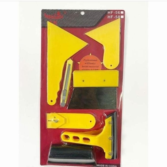 

Promo rakel scrapper alat pasang stiker kaca film plus cutter full set ori COD