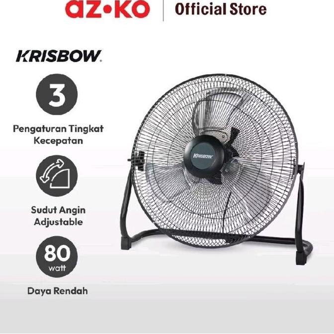 Kipas Angin Meja Krisbow 16 Inch Industrial Fan 80 Watt Baling