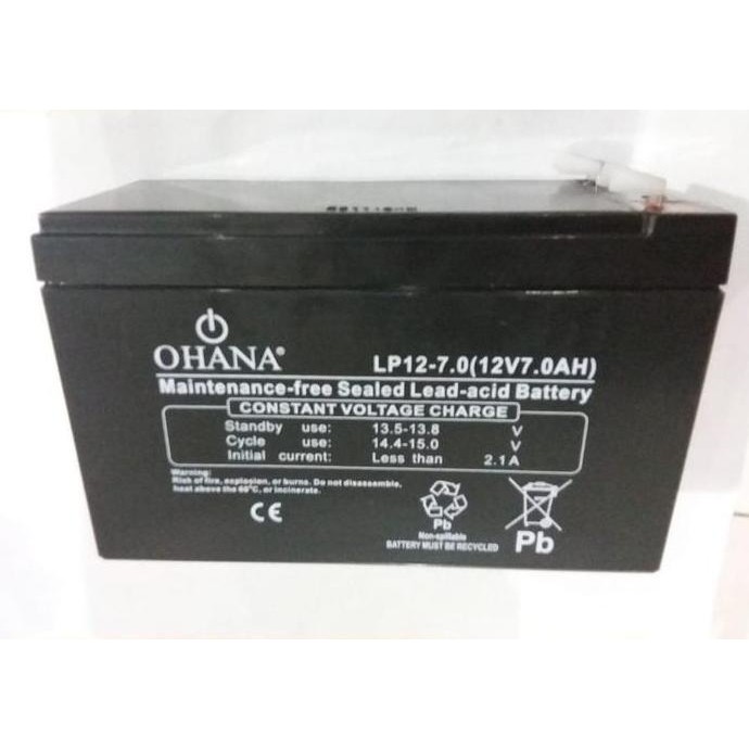 NEW 710042 Battery OHANA 12V7AH Sealed Lead Acid Aki