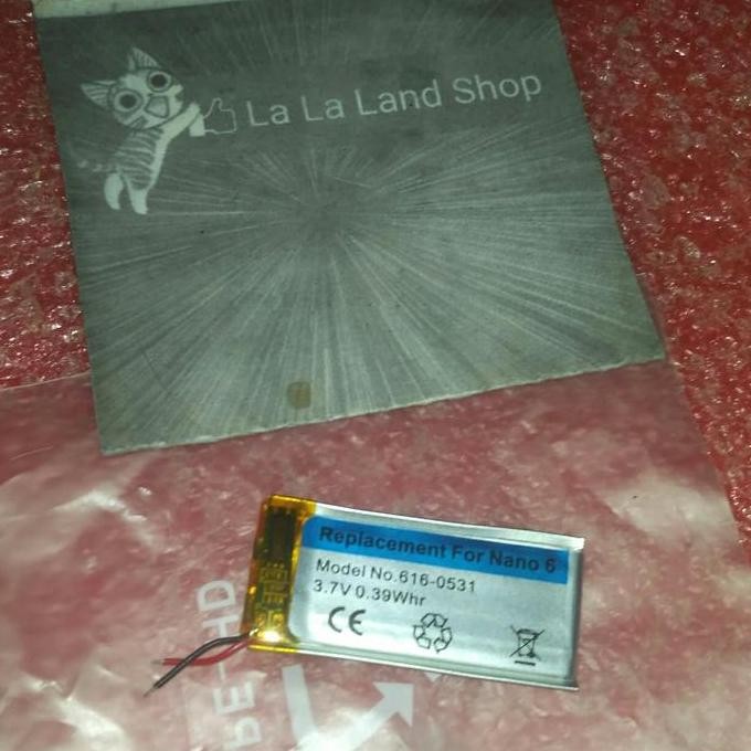 Baterai iPod Nano 6 (Gen 6th) (A1366) (New Original)