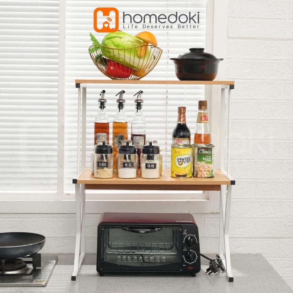 Rak Dapur Minimalis / Rak Microwave / Rak Serbaguna Minimalis / Rak Bumbu Dapur