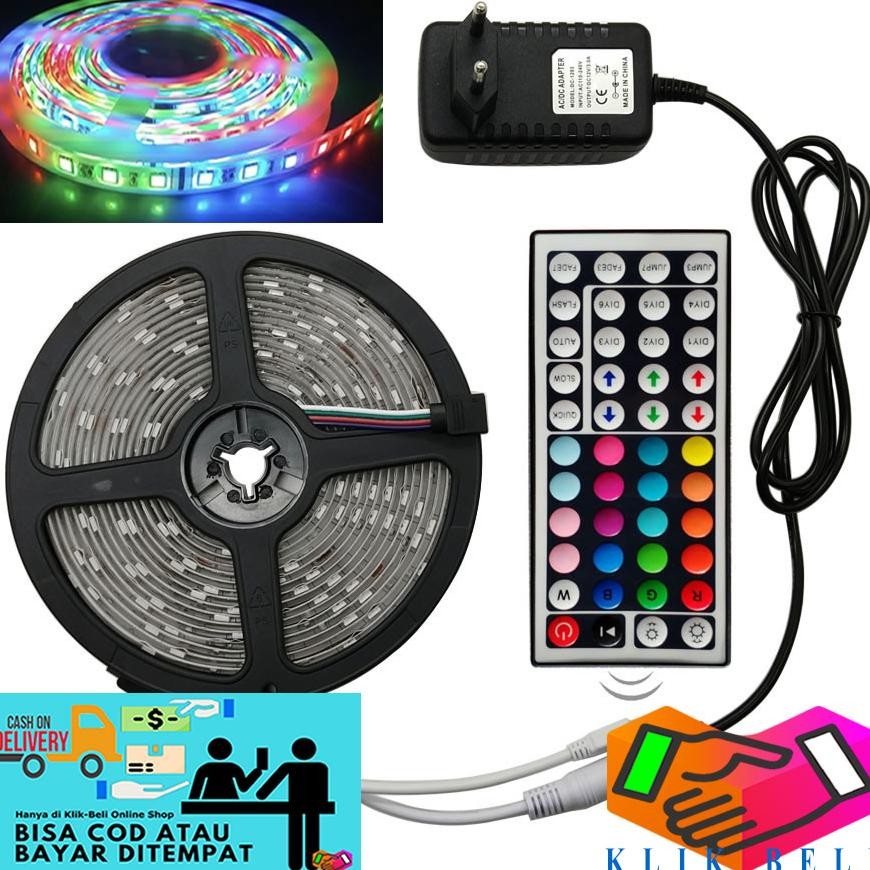 MURAH Lampu Buat Kamar Tidur LED Panjang 5m Dekorasi Hias Kelap Kelip Warna Warni Cocok Untuk Pria W