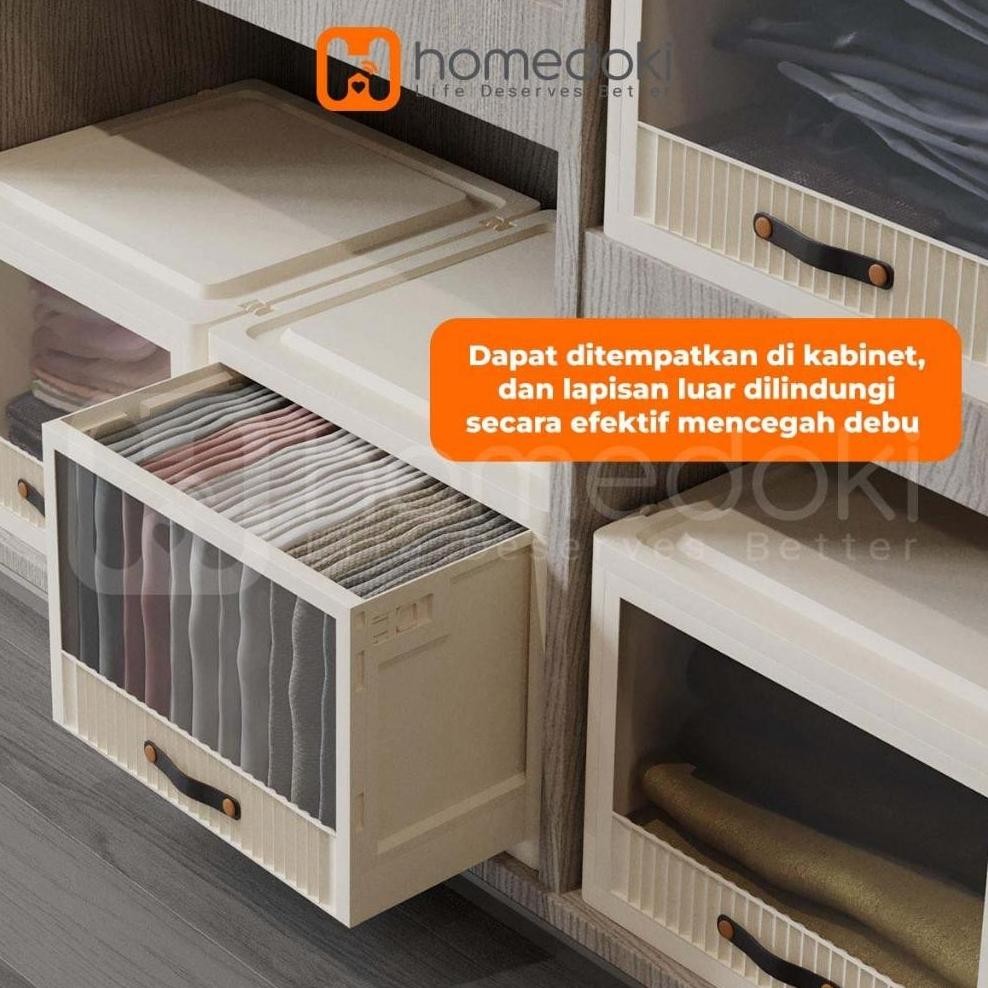Lemari Plastik 5 Susun/Lemari Plastik Pakaian Lipat/Lemari Plastik Estetik/Lemari Plastik Portable