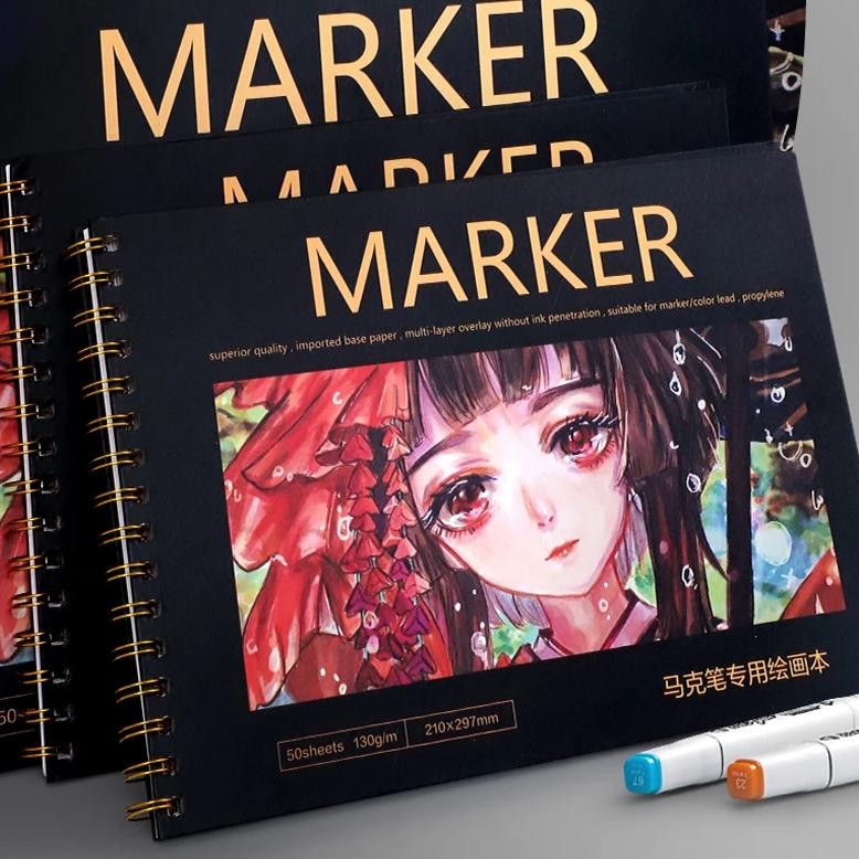 

8K/A4 Thickened Sketchbook Student Art Painting Drawing Paper Sheets Marker Book Notebook Water Color School Stationery