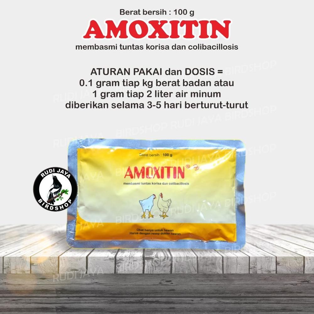 Or42 U-45 Amoxitin 100 Gram Medion Obat Ayam Bebek Sakit Ngorok Pilek Pullorum Salmonella Sesak Suli