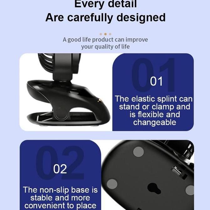 Promo Alliance Kipas Angin Mini 10000Mah/15000Mah Dengan Baterai Polimer Dan Lampu Malam Ada Lampuny