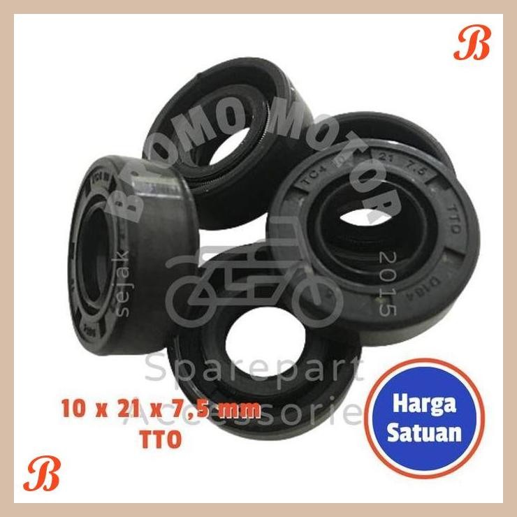 | BR| OIL SEAL SHOCK BREAKER BELAKANG BEATVARIO/PCX/ADV 10 21 7,5/10 21 10MM
