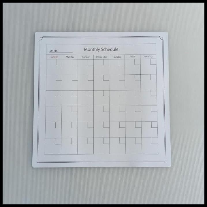 

Daiso Magnetic Sheet Monthly Schedule Jadwal Bulanan