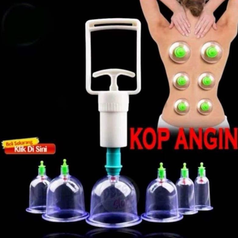 Kop Angin Alat Bekam Isi 6 Cup Mengobati Masuk Angin dan Kesehatan Badan