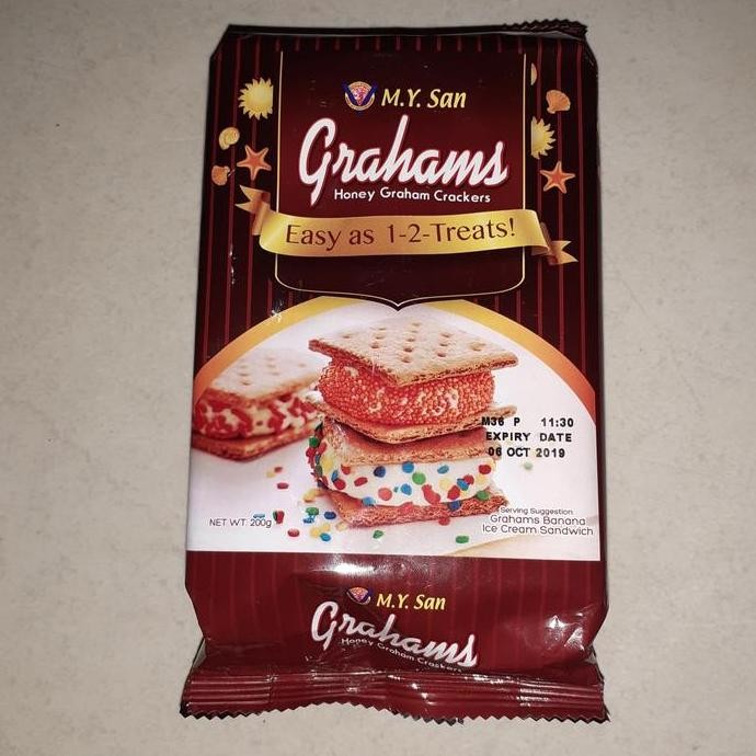 

Grosir My San Grahams Honey Graham Crackers 200G Cemilan Kue Biskuit