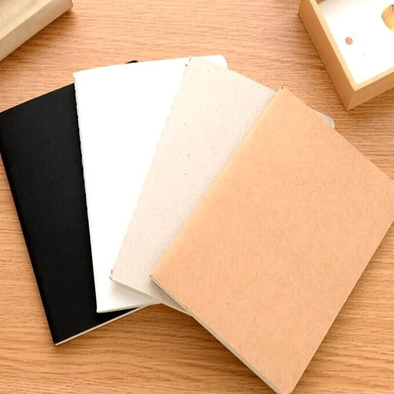 

A6 Retro Blank Paper Notebook Diary Blank Sketchbook For Graffiti Painting Drawing Black Cover 88 Pages Office School Stationery