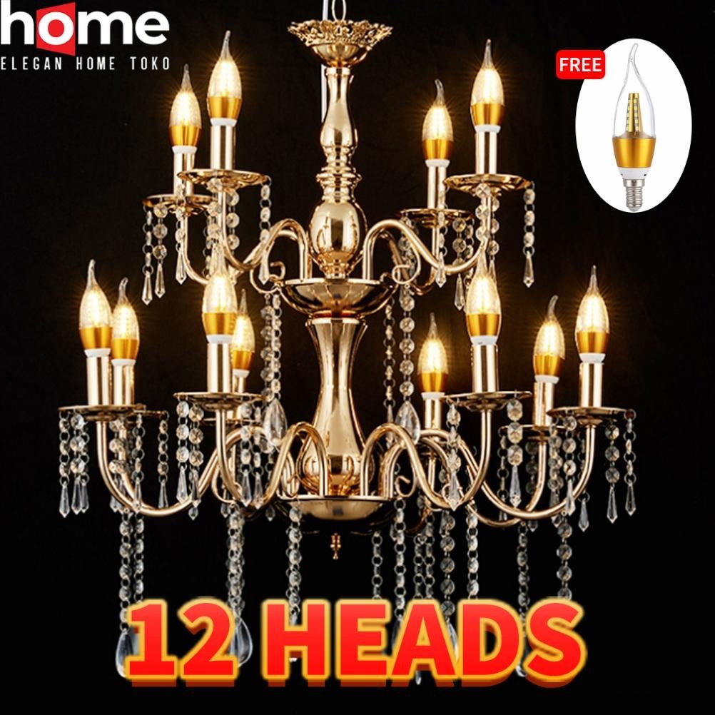 Lampu Gantung 6/8/8+4 Lampu Gantung Dekorasi Pelaminan Wedding Ruang Tamu