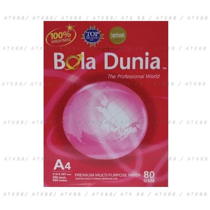 

Termurah Kertas HVS A4 Bola Dunia 80gsm
