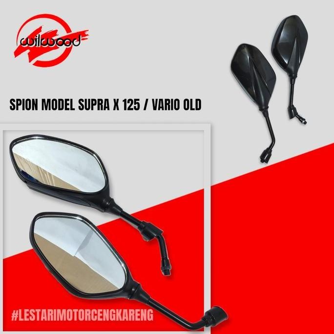 Spion Motor Supra X 125 Vario 110 Karbu Kaca Asli Cembung Standart Original