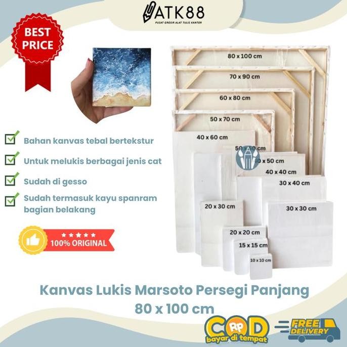 

Termurah Kanvas Lukis 80 x 100 cm/Canvas Board 80 x 100 cm