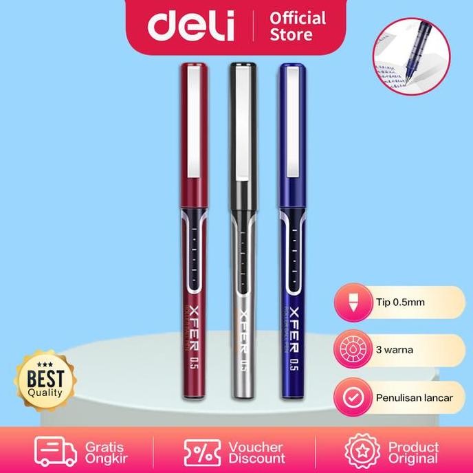 

Termurah Deli roller pen warna hitam S657