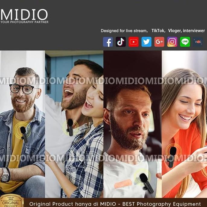 Termurah MIc Wireless Clip On Tipe M11 Mic Clip On Iphone Laphel Microphone HP