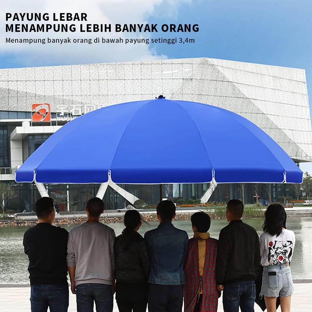 Payung pantai 280CM/ Payung Cafe / Payung Tenda Pelangi 180-280cm.